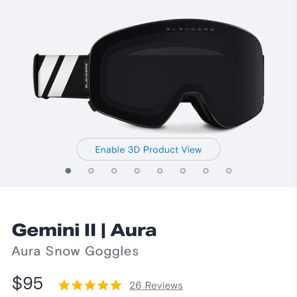 Blenders Snow Goggles - Black Gemini II Aura